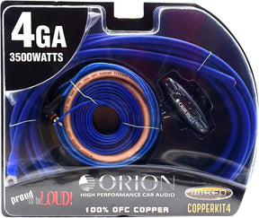 Orion COPPERKIT4 4 AWG 100% OFC Amplifier Wiring Kit Orion