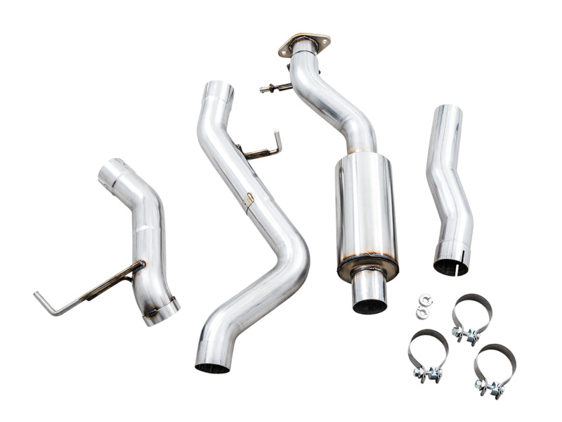 AWE Tuning 0FG Cat Back Exhaust System with BashGuard and No Tips | 2021+ Ford Bronco