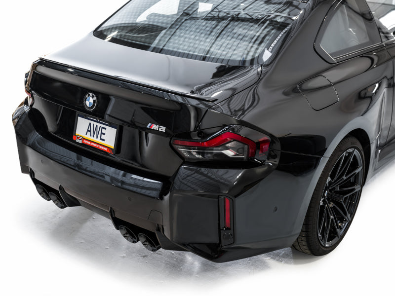 Échappement AWE Tuning 23-24 BMW G87 M2 SwitchPath Edition - Embouts noirs diamantés