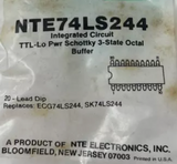 NTE74LS244 NTE ELECTRONICS, Integrated Circuit TTL− Octal Buffer, NTE