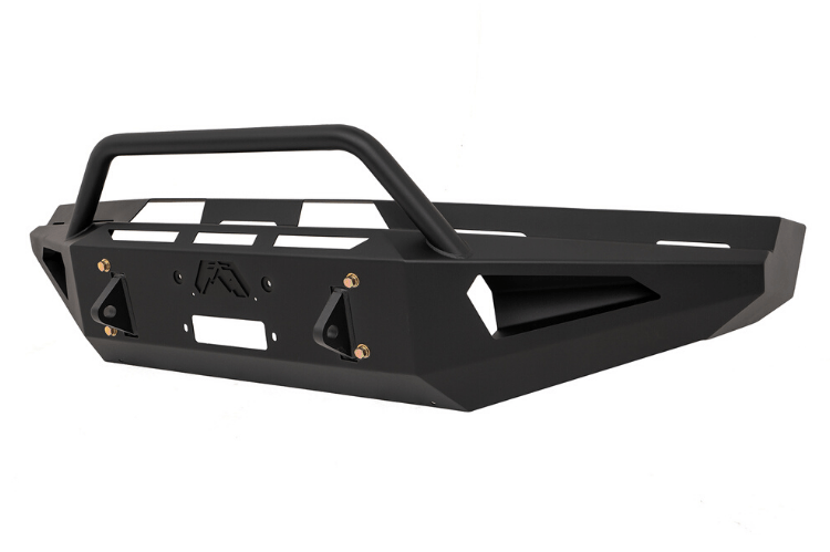 Fab Fours Red Steel FS99-RS1662-1 Ford F250/F350 Superduty 1999-2004 Front Bumper Winch Ready Pre-Runner Guard