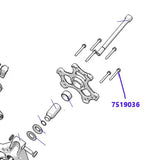 RPM RMK Patriot Boost / 9R P22 TITANIUM Clutch Cover Bolts (QTY 6) #7519036 Hex Screw Flange M6X1.0X30mm