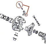 RPM RZR Pro R, Pro XP, & Turbo R, Pro S TITANIUM Polaris P90x Clutch Shift Weight Bolts and Nuts (QTY 3), Polaris OEM #7520949 /7527984