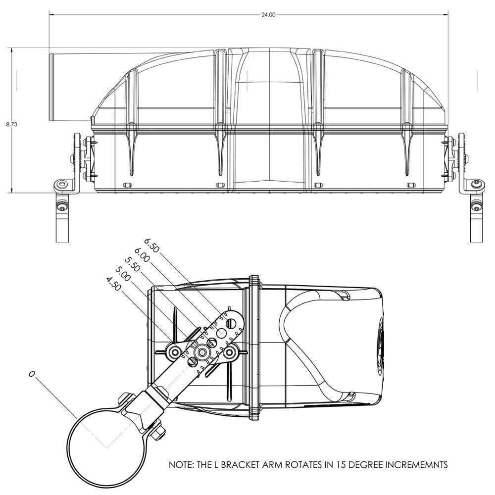 Particle Separator (Roll Bar Mounted) for 2022-2024 Polaris Turbo R, 2020-2026 RZR Pro XP, 2025-2026 RZR Pro S S&B
