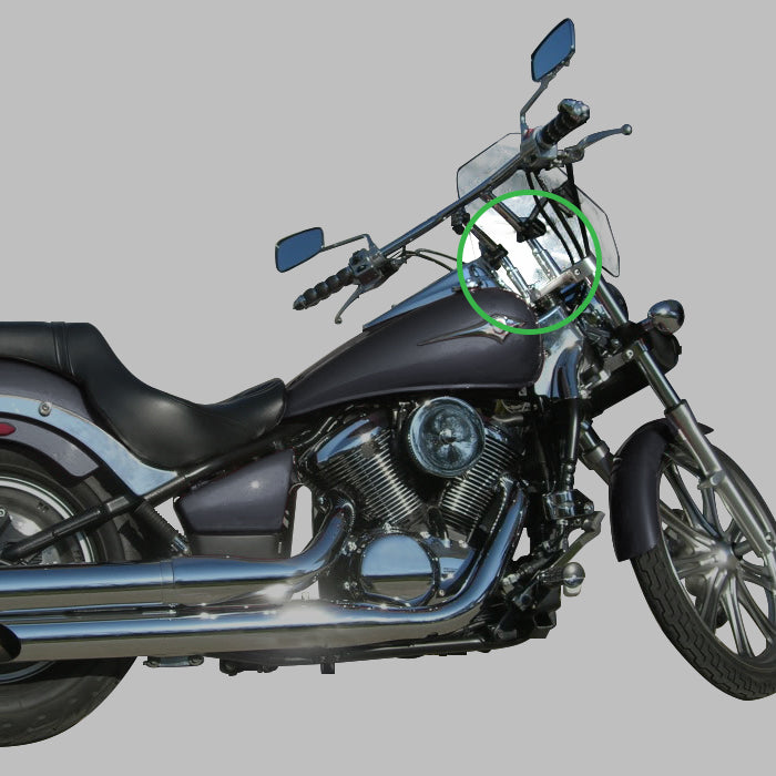 1987-2008 Kawasaki Vulcan 1500 Silver Handlebar Risers