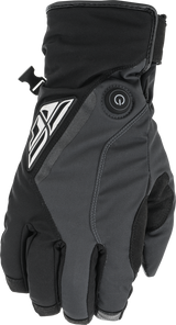 FLY RACING TITLE HEATED GLOVES BLACK/GREY -XS-XL