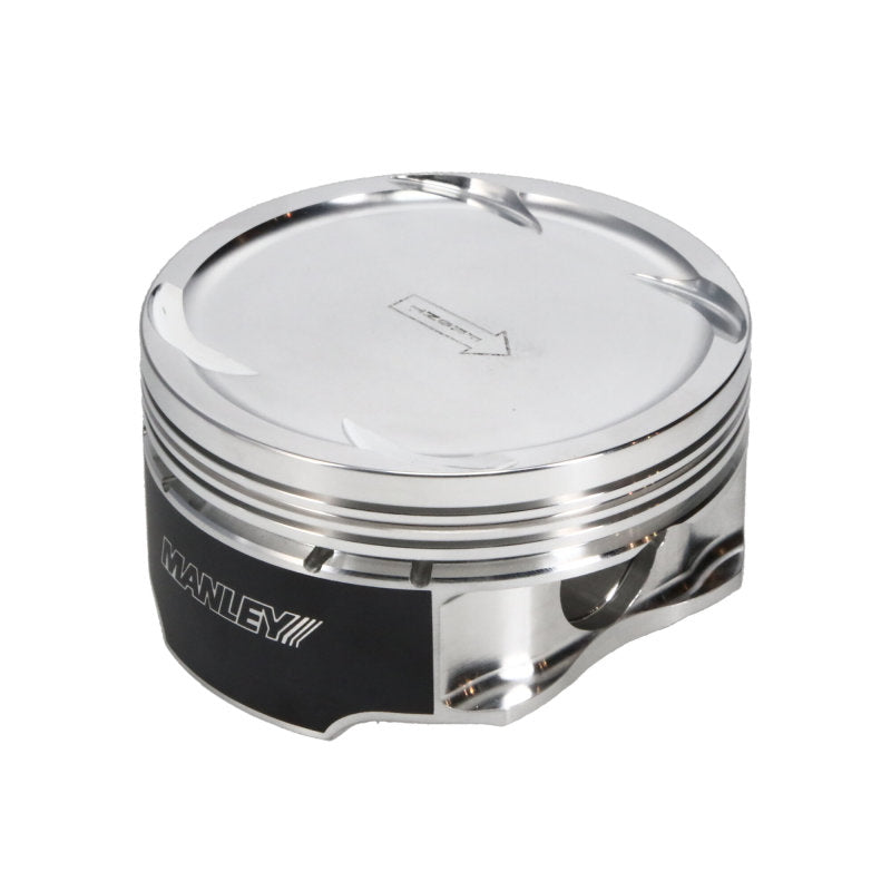 Ensemble de pistons plats Manley 03-07 Nissan 350Z/Maxima/Altima 81,4 mm Stroker 95,5 mm alésage standard 8,5:1 avec segments