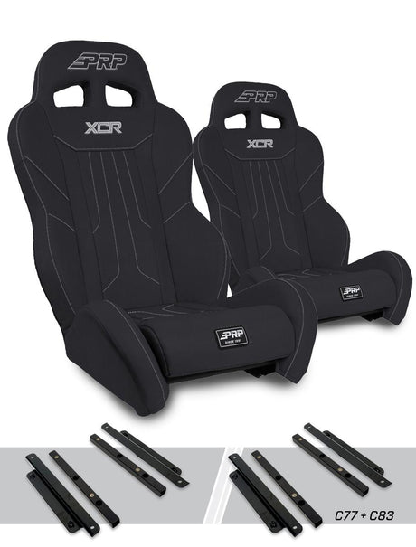 PRP XCR Suspension Seats Kit for Polaris General, RZR S 900, 900 Trail, Trail, XP 1000, Turbo, Turbo S, RS1