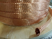 25 FEET 3/4" BRAIDED GROUND STRAP GROUNDING Bare Copper Flat Braid MADE IN USA ACDC