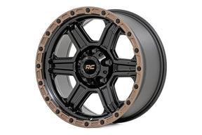 Rough Country 79 Series Wheel Semi-Gloss Black Bronze Ring