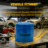 Trucktok 2020-2026 Silverado Sierra 6.6L Duramax Oil Filter Replaces PF26 12684038 TruckTok