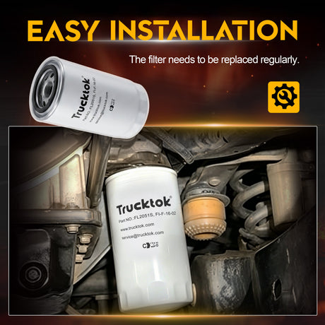 Trucktok 2011-2025 6.7L Ford Powerstroke Diesel Oil Filter Replaces FL2051S TruckTok