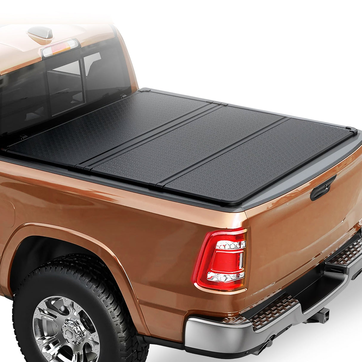 Trucktok 2009-2025 Dodge Ram 1500 5.7FT Hard Tri-Fold Tonneau Cover Truck Bed TruckTok