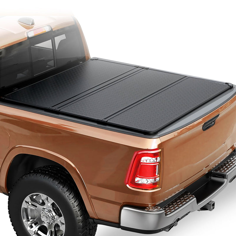 Trucktok 2009-2025 Dodge Ram 1500 5.7FT Hard Tri-Fold Tonneau Cover Truck Bed