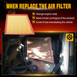 Trucktok 2011-2016 6.6L Silverado Sierra Duramax Air Filter Replaces 25945274 A3141C TruckTok