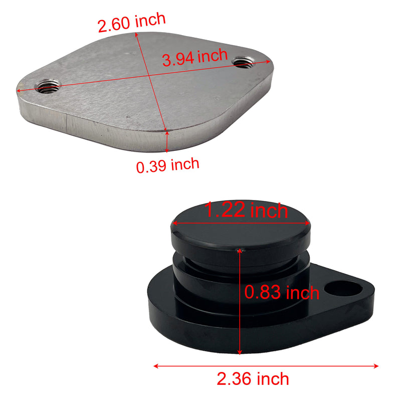 2008-2010 6.4L Ford Powerstroke 4" DPF/DEF/EGR Delete All-in-One Kit