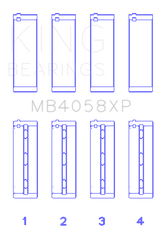 King Engine Bearings Nissan VQ35DE Performance Main Bearing Set - Size STDX