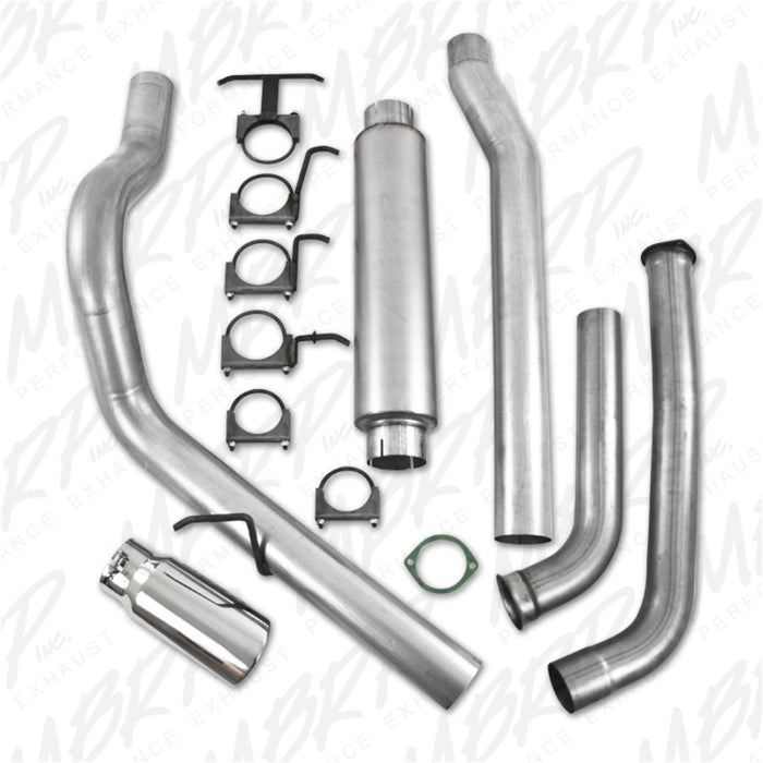 MBRP 2003-2007 Ford F-250/350 6.0L EC/CC Turbo arrière simple face (Catalyseur de série)