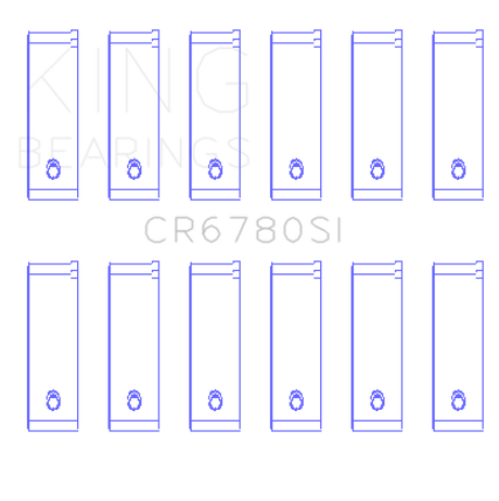 King Engine Bearings Chrysler 2.7L (Size +0.50mm) Connecting Rod Bearing Set