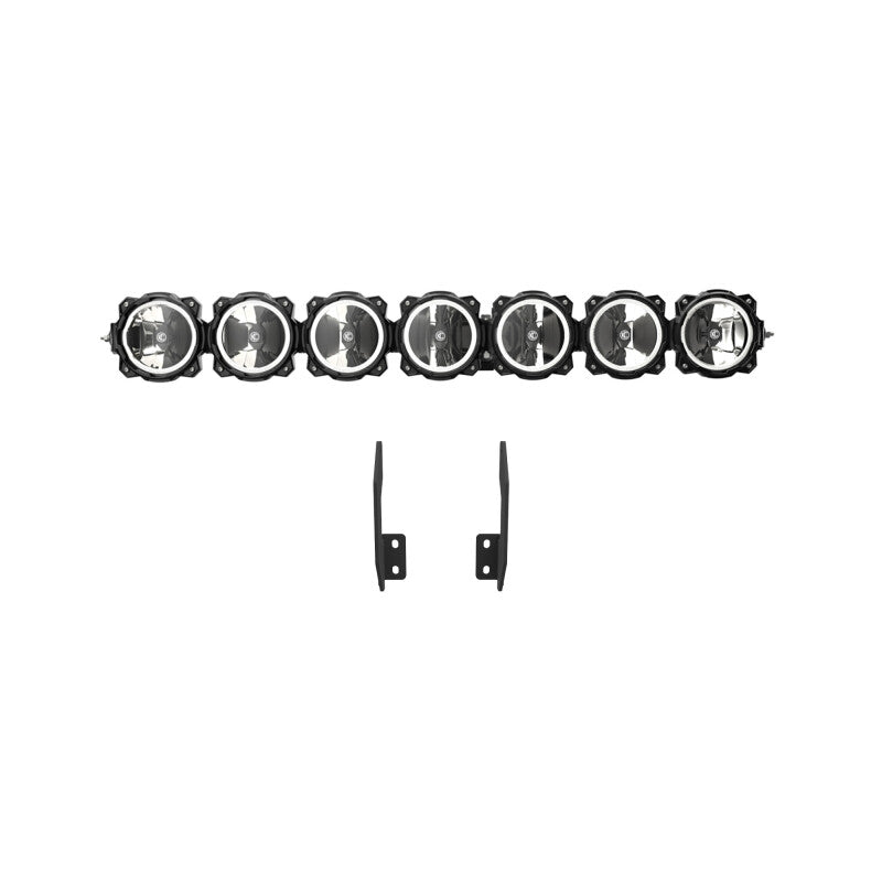 Kit de barre lumineuse à 7 lampes LED Pro6 KC HiLiTES 11-16 Ford Super Duty Gravity - Pare-chocs avant