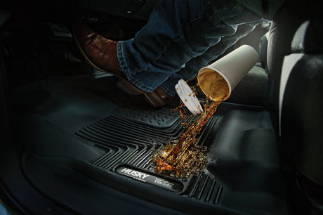 Revêtement de sol noir pour 2e siège Husky Liners 2014 Toyota Tundra Crew Cab / Ext Cab X-Act Contour