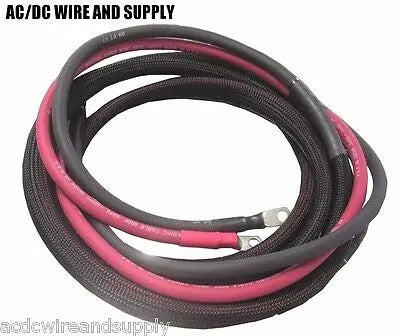 # 1 GAUGE HD 14 FT YAMAHA/MERCURY OUTBOARD BOAT BATTERY CABLES U.S.A MADE AC DC WIRE AND SUPPLY