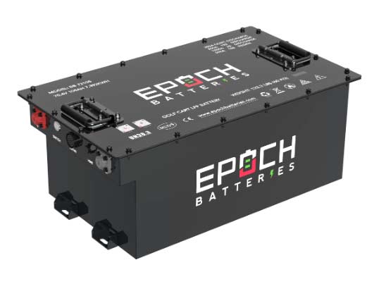 “EPOCH 70.4V (72V) 105AH” - LiMax Series - Lithium LiFePO4 Golf Cart Battery - Complete Kit