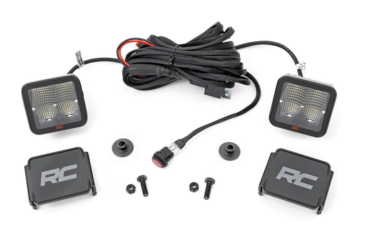 Rough Country LED Ditch Light Kit Ford Bronco 4WD 2021-2026 71046