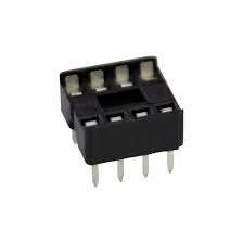 8-Pin Dual-Row DIP IC Socket Connector – 2.54mm Pitch Solder Type (2-Pack) TekShack