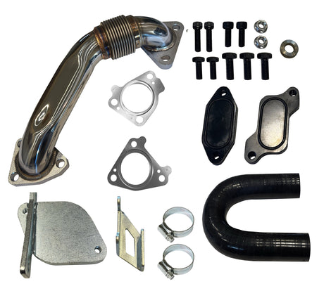 2007 - 2010 GM 6.6L Duramax EGR Cooler Upgrade Kit w/ Up Pipe Mels Mfg
