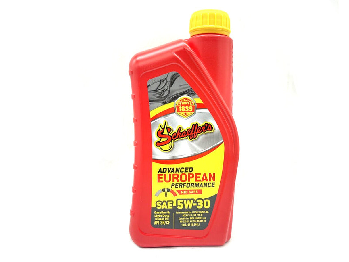 Schaeffers 8008 Supreme Advanced European Performance Mid SAPS 5W-30, 1 Quart Schaeffers