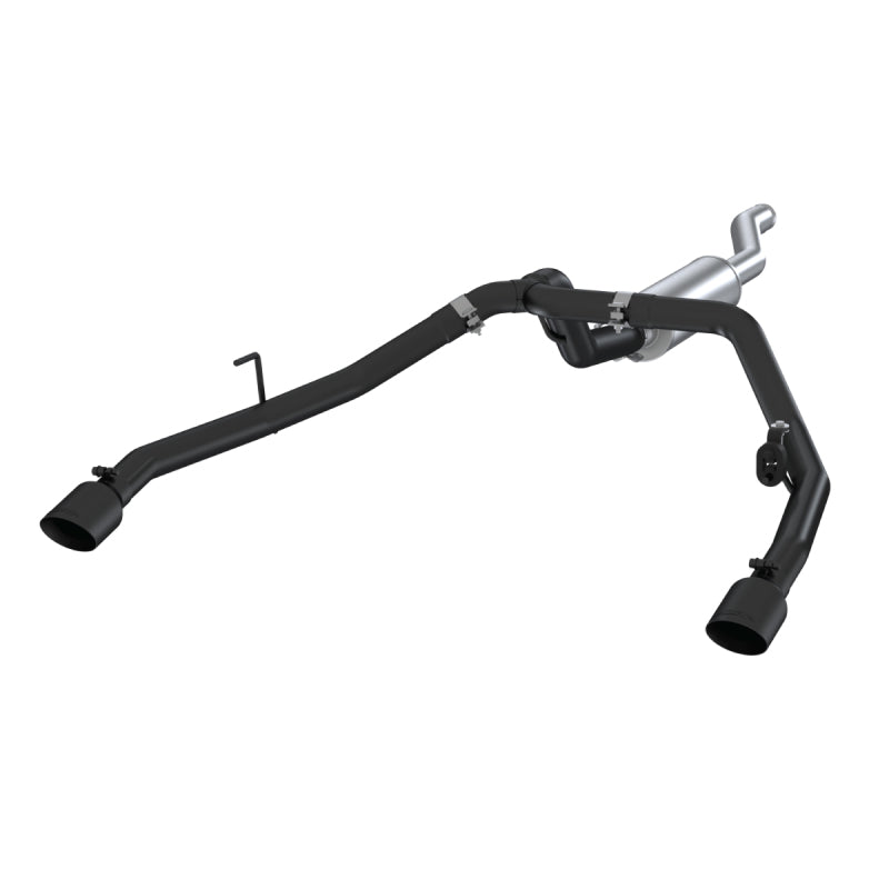 MBRP 2020 Jeep Gladiator 3.6L 2.5in Double sortie arrière Cat Back Exhaust Revêtement noir