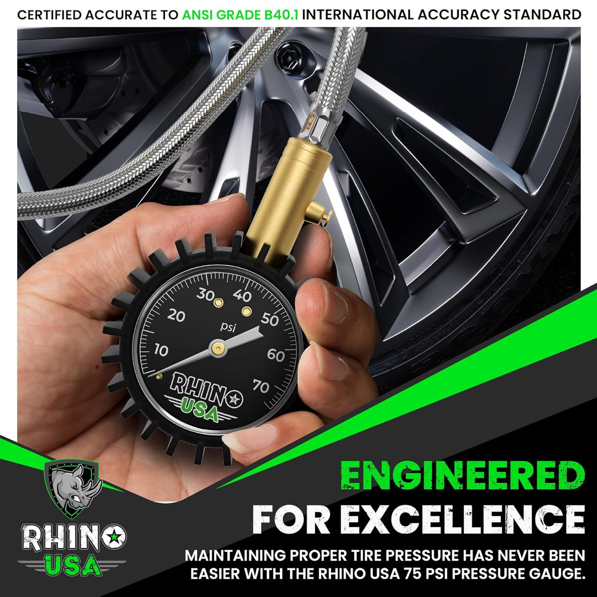 75 PSI Tire Pressure Gauge