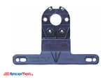 License Plate Bracket, Black Plastic, 2" Stud Mount Compatible