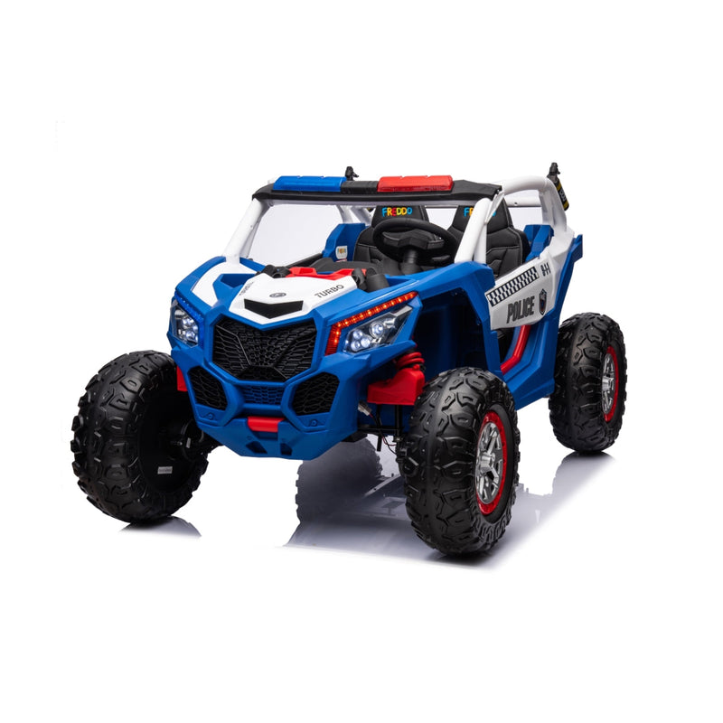 24V Magic Cars Storm Police UTV 2-Seater for Kids with Lights & Sirens for Action-Packed Adventures