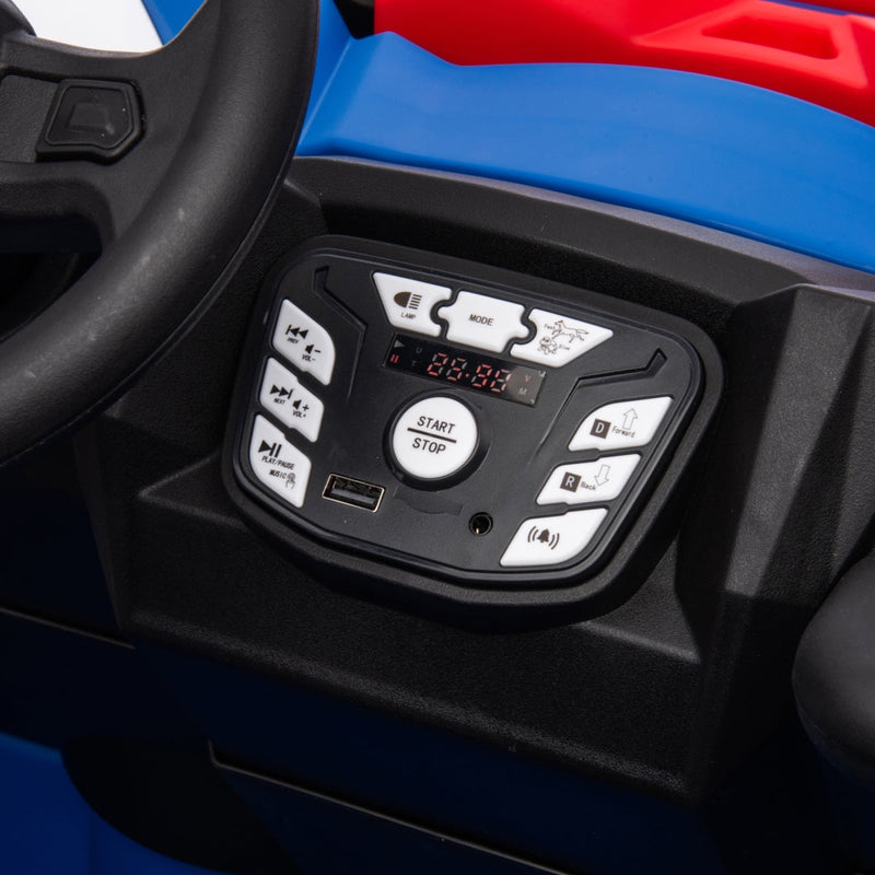 24V Magic Cars Storm Police UTV 2-Seater for Kids with Lights & Sirens for Action-Packed Adventures