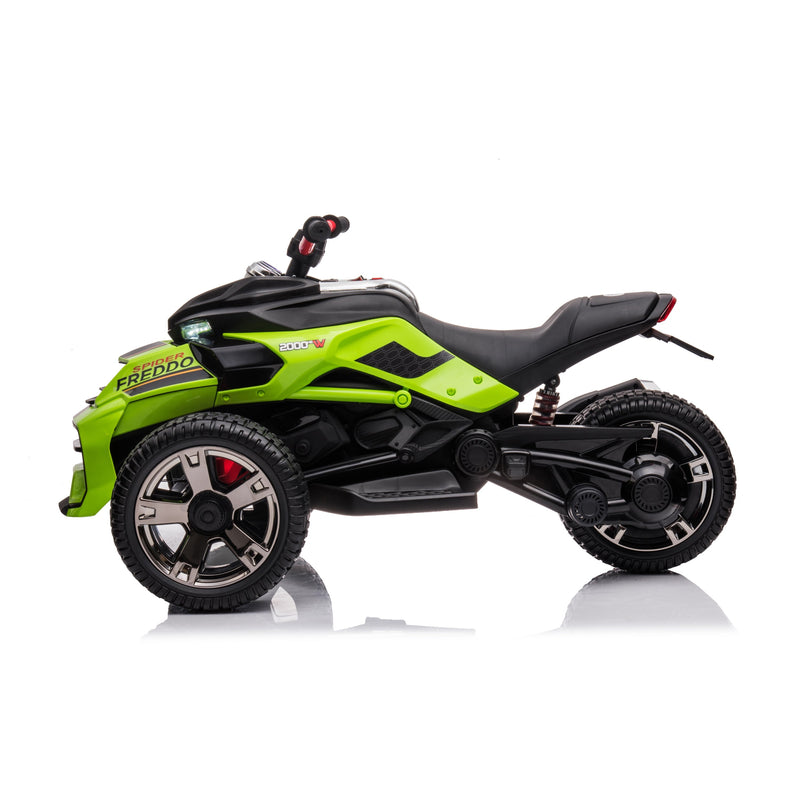 24V Magic Cars Spider 2 Seater Ride-On 3 Wheel Motorcycle