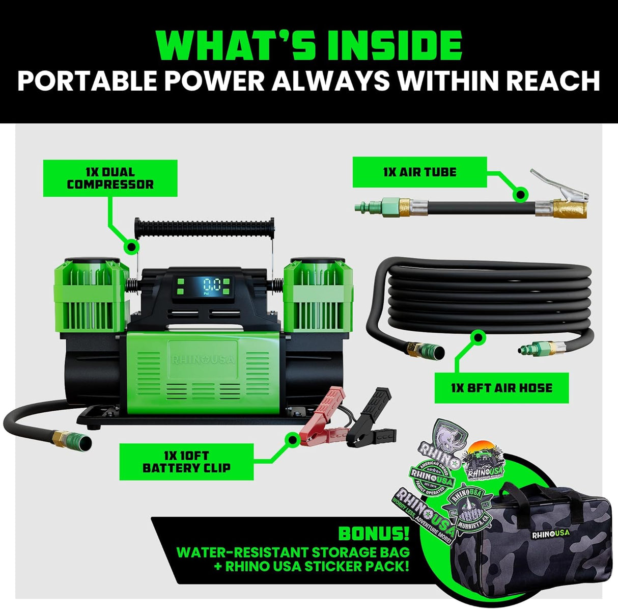 12V Dual-Tire Air Compressor