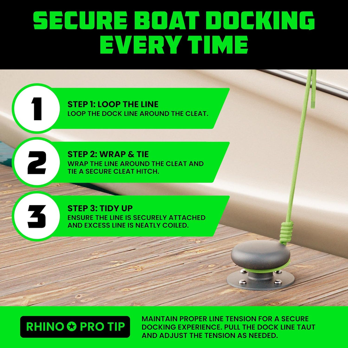Heavy-Duty 16' Dock Lines
