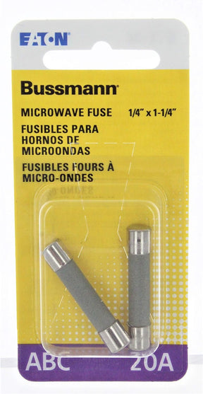 Bussman BP/ABC-20 20 Amp 250 Volt Microwave Oven Fuse 2 Count TekShack
