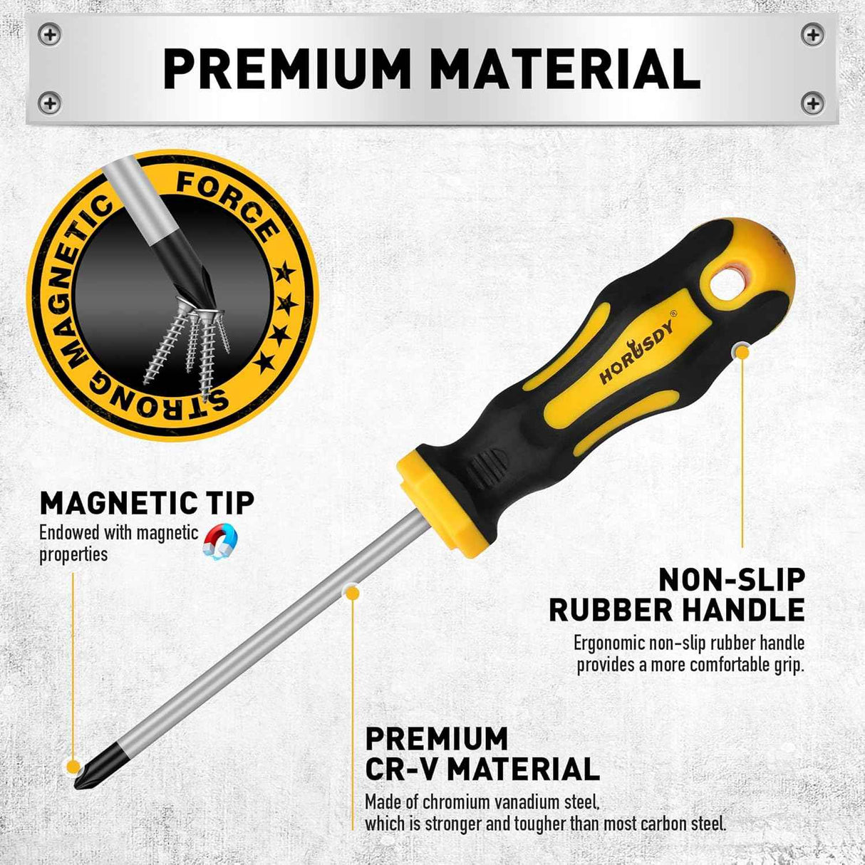 HORUSDY 140-Piece Magnetic Screwdriver & Tool Set Amazon