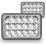 4x6 Inch LED Headlights DOT Approved High Low Beam Rectangle 2PCS