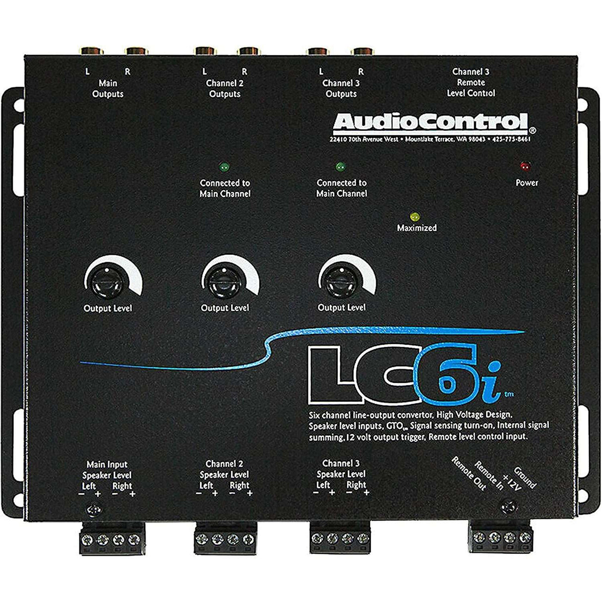 AudioControl LC6i 6-Channel Line Output Convertor With Internal Summing AudioControl