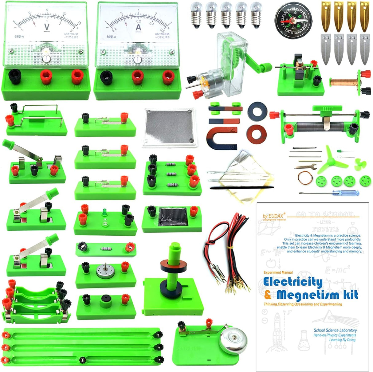EUDAX Electricity & Magnetism Physics Lab Kit TekShack