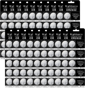 CR2032 3V Lithium Coin Cell Batteries 5-Pack Generic