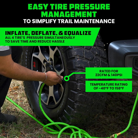 4-Wheel Tire Inflation/Deflation System
