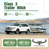 2 Inch Class 3 Trailer Hitch Receiver Ford Edge Lincoln MKX