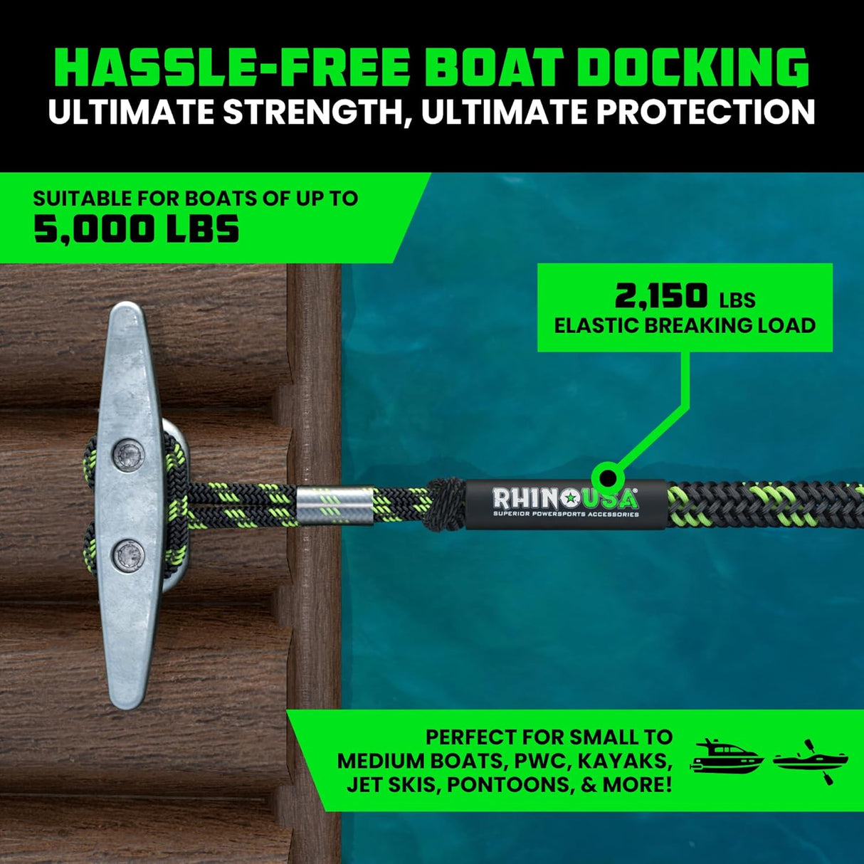 Heavy-Duty Bungee Dock Lines