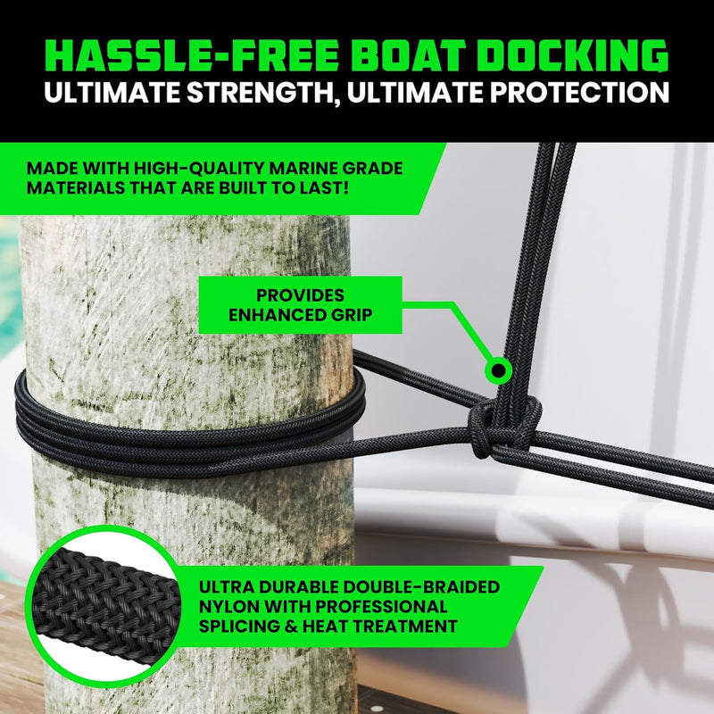 Heavy-Duty 16' Dock Lines