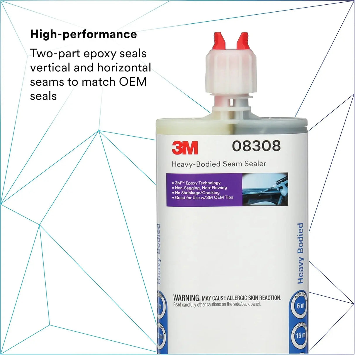 3M Heavy-Bodied Seam Sealer Black 6.75 fl oz 08308